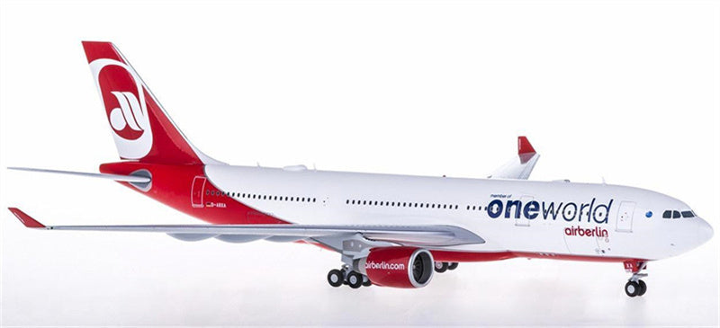 JC Wings Air Berlin Airbus A330-200 D-ABXA member of oneworld 1:200 Airplan Diecast Model view 1