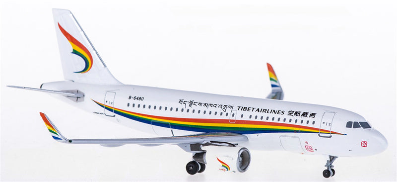 AeroClassics Tibet Airlines for Airbus A319 B-6480 1:400 Airplane Pre-built  Airliner Model Display