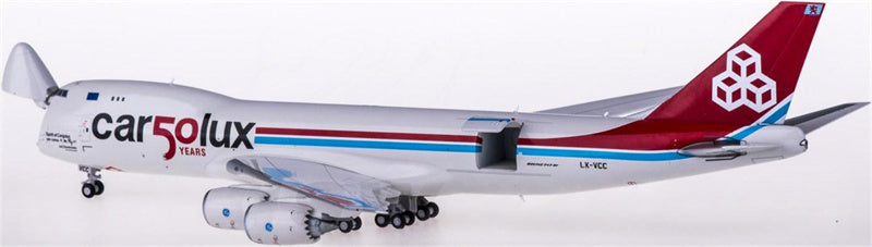 JC Wings Cargolux Boeing 747-8F LX-VCC 50 years Interative 1:400 Diecast Model view 2