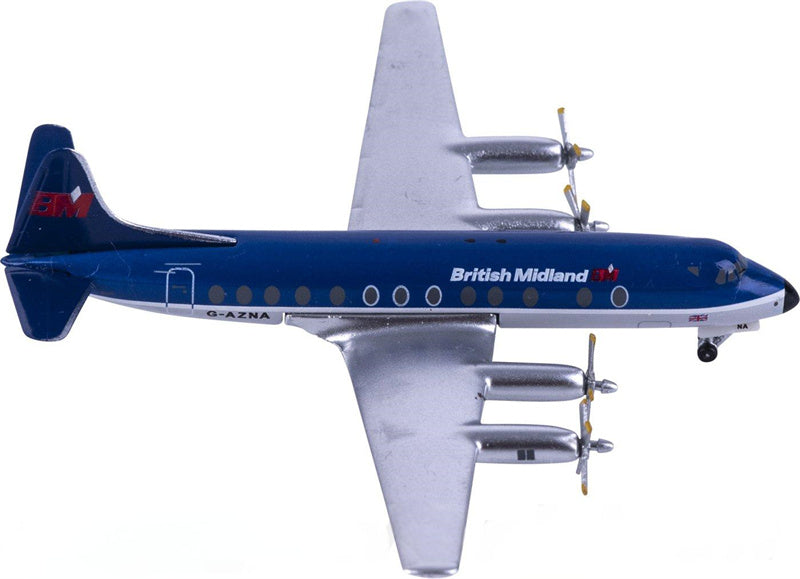 AeroClassics British Midland Vickers Viscount 800 G-AZNA 1:400 Diecast Model view 3