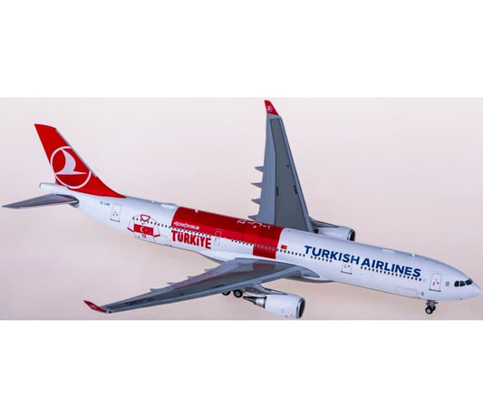 JC Wings Turkish Airlines Airbus A330-300 TC-LND 1:400 Aircraft Pre-built  Airliner Model Display