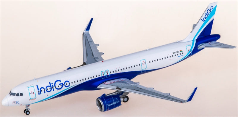 JC Wings Indigo Airlines for Airbus A321neo VT-ICQ 1:200 Aircraft Pre-built  Airliner Model Display