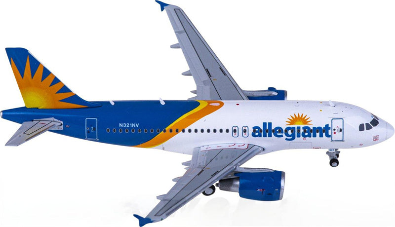 Geminijets Allegiant Airbus A319 N321NV 1:400 Diecast Model view 1