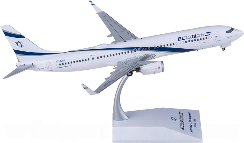 JC Wings EL AL Israel Airlines Boeing 737-900ER 4X-EHH 1:200 Diecast Model view 2