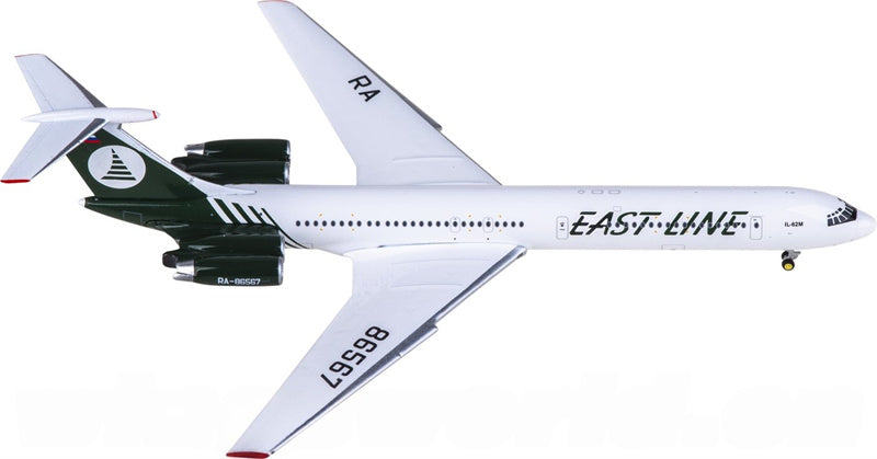 Phoenix 1:400 East Line Airlines Ilyushin IL-62M RA-86567 Diecast Model view 4