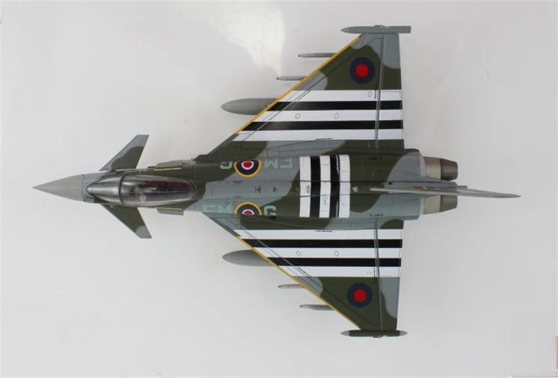 HOBBY MASTER Eurofighter Typhoon FGR4 ZJ913/FM-G RAF 2024 (w/2 x empty pylon, 1 center fuel tank) 1:72 Airplane Pre-built Model