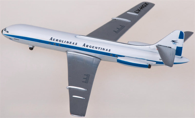 AeroClassics Aerolineas Argentinas Sud Aviation SE 210 LV-HGX 1:400 Diecast Model view 3