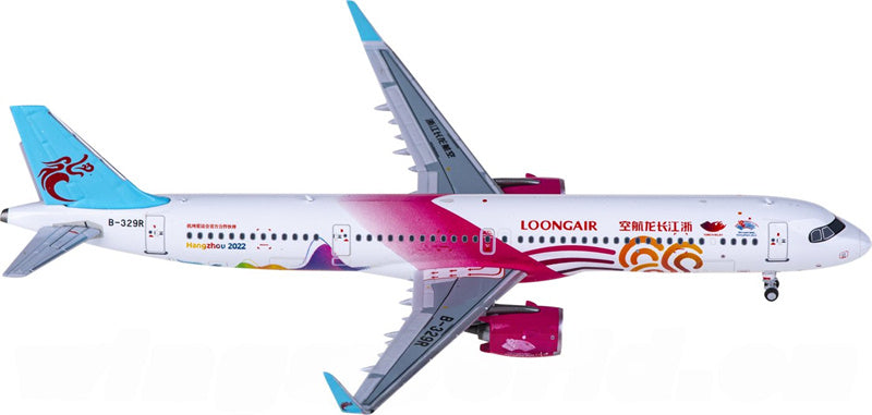 NG Models Loong Air Airbus A321neo B-329R 1:400 Diecast Model view 2