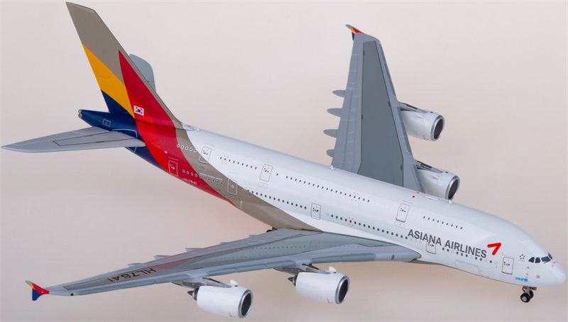 JC Wings Asiana for Airbus A380 HL7641 1:400 Airplane Pre-built  Airliner Model Display