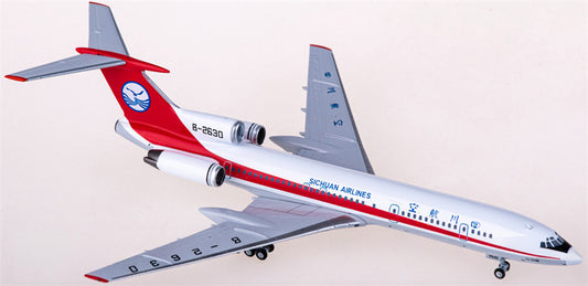 NG Models Sichuan Airlines Tupolev Tu-154M B-2630 1:400 Diecast Model view 1