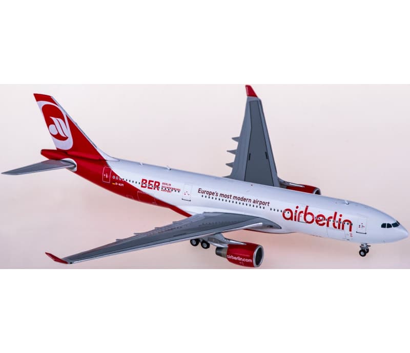 JC Wings Air Berlin Airbus A330-200 D-ALPI Berlin Brandenburg Airport 1:400 Aircraft Pre-built  Airliner Model Display