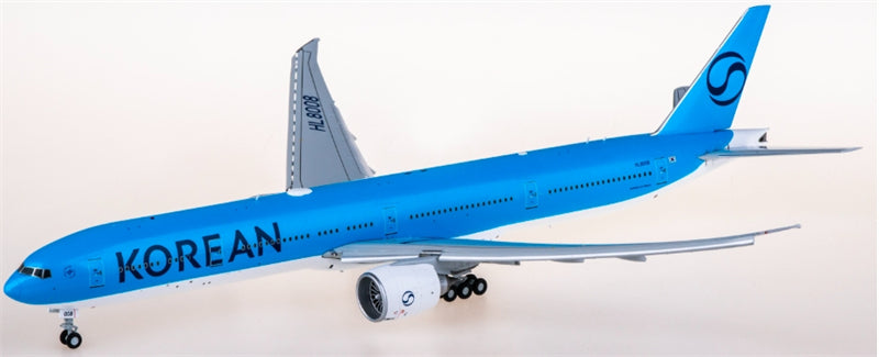 JC Wings Korean Air for Boeing 777-300ER HL8008 Flaps down 1:200 Aircraft Pre-built  Airliner Model Display