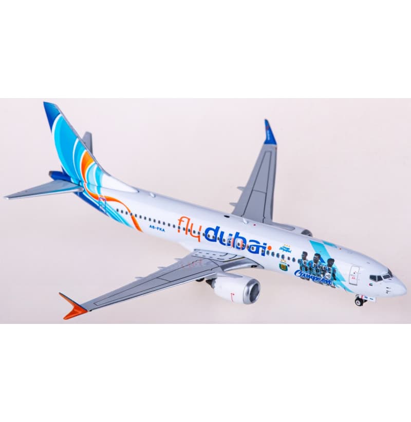 Phoenix Flydubai Boeing 737 MAX 8 A6-FKA 1:400 Aircraft Pre-built  Airliner Model Display