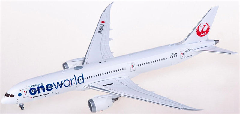 JC Wings Japan Airlines Boeing 787-9 Dreamliner JA861J One World 1:400 Diecast Model view 1