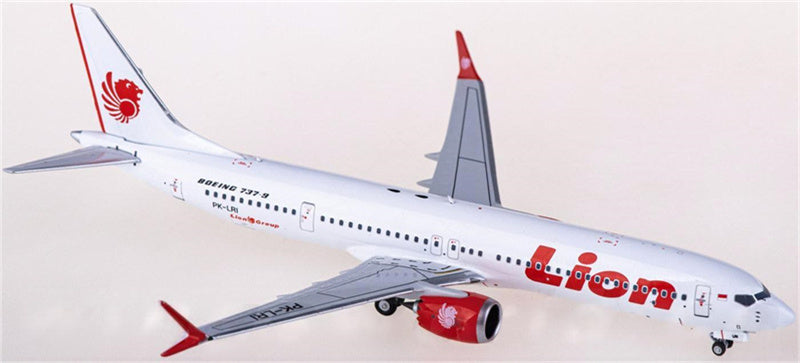 NG Models Lion Air Boeing 737 MAX 9 PK-LRI 1:400 Diecast Model view 3