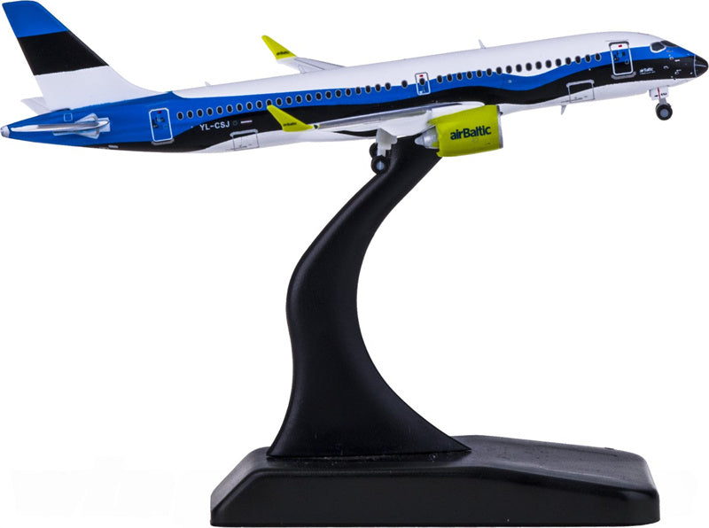 JC Wings airBaltic for Airbus A220-300 YL-CSJ 1:400 Airplane Pre-built  Airliner Model Display