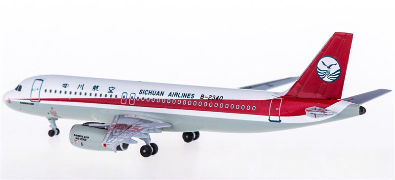 AeroClassics Sichuan Airlines Airbus A320 B-2340 1:400 Diecast Model view 2