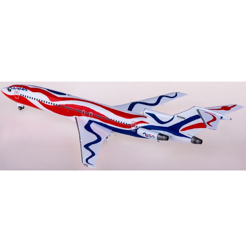 Geminijets Braniff Boeing 727-200 N408BN 1:200 Aircraft Pre-built  Airliner Model Display