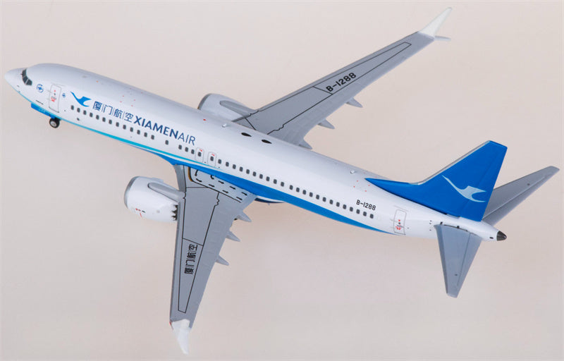 NG Models XiamenAir Boeing 737 MAX 8 B-1288 1:400 Diecast Model view 4