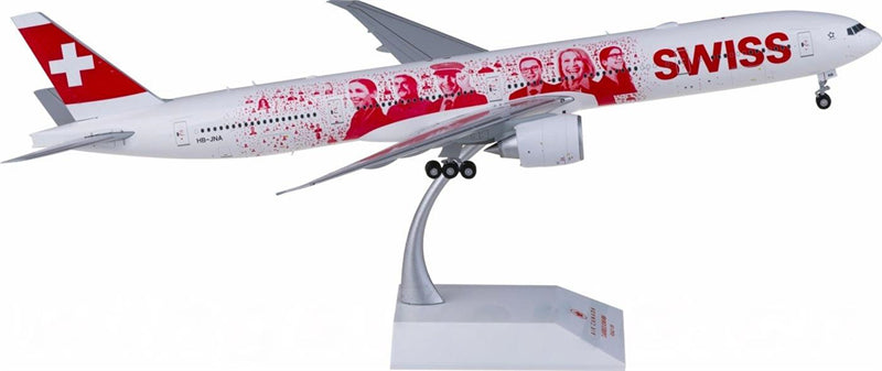 JC Wings Swiss Boeing 777-300ER HB-JNA 1:200 Diecast Model view 1