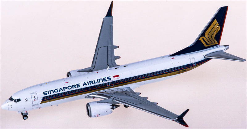JC Wings Singapore Airlines Boeing 737 MAX 8 9V-MBN 1:400 Diecast Model view 3