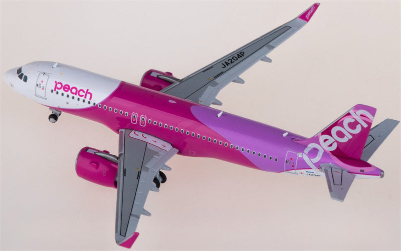 JC Wings Peach Aviation for Airbus A320neo JA204P 1:400 Airplane Pre-built  Airliner Model Display