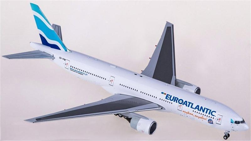 NG Models EuroAtlantic Boeing 777-200ER CS-TFM 1:400 Diecast Model view 3