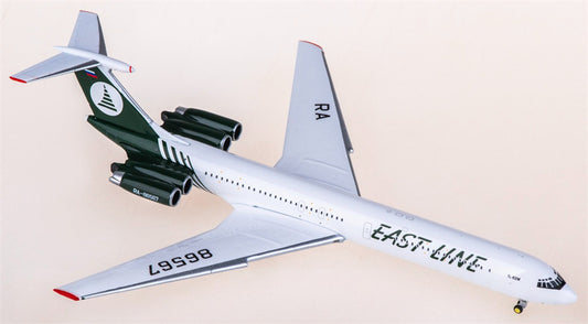 Phoenix 1:400 East Line Airlines Ilyushin IL-62M RA-86567 Diecast Model view 1
