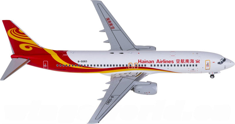 NG Models Hainan Airlines Boeing 737-800 B-5083 1:400 Diecast Model view 2
