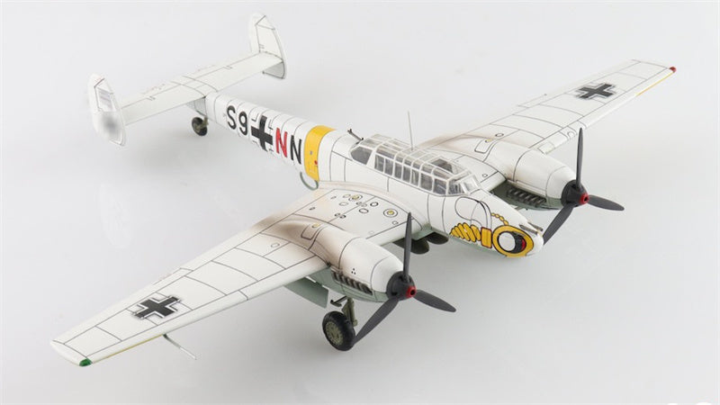 HOBBY MASTER Bf110E Messerschmitt Luftwaffe, S9+NN 5./ZG 1 Soviet Union 1942 1:72 Aircraft Pre-built Model