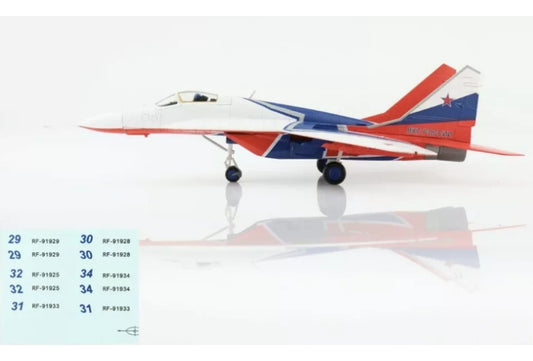 HOBBY MASTER MIG-29 Strizhi Aerobatic Team Russian Aerospace Force 2019 decal version 1:72 Aircraft Pre-built Model