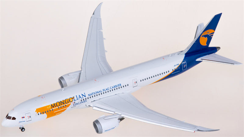 JC Wings MIAT Mongolian Airlines Boeing 787-9 Dreamliner JU-1789 Flaps Down 1:400 Diecast Model view 1