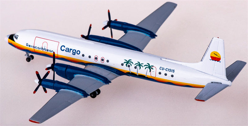 AeroClassics Aero Caribbean Ilyushin Il-18 CU-C1515 1:400 Diecast Model view 4
