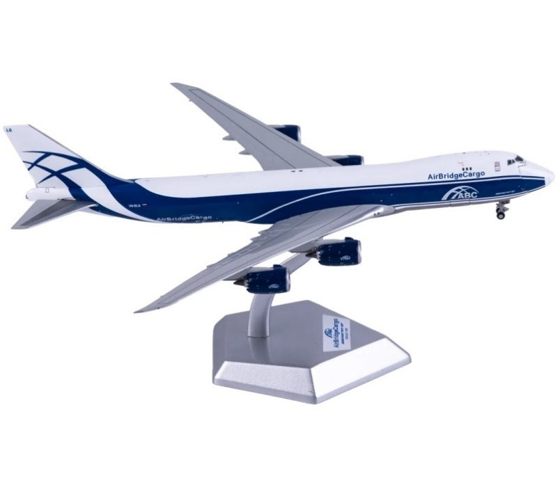 HX Models 1:400 Air Bridge Cargo Boeing 747-8F VQ-BLQ Interactive Series DIECAST Model