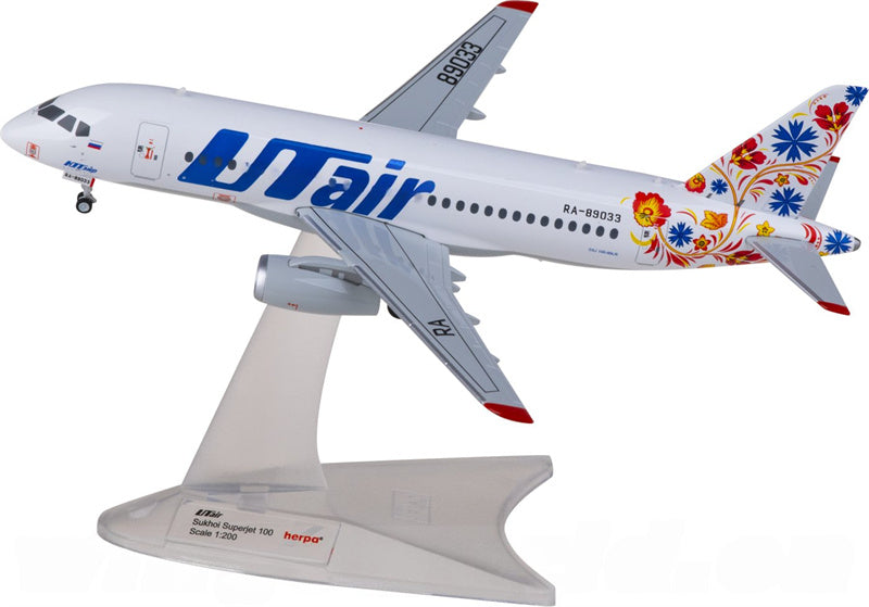 Herpa UTair Sukhoi Superjet 100 RA-89033 1:200 Diecast Model view 3