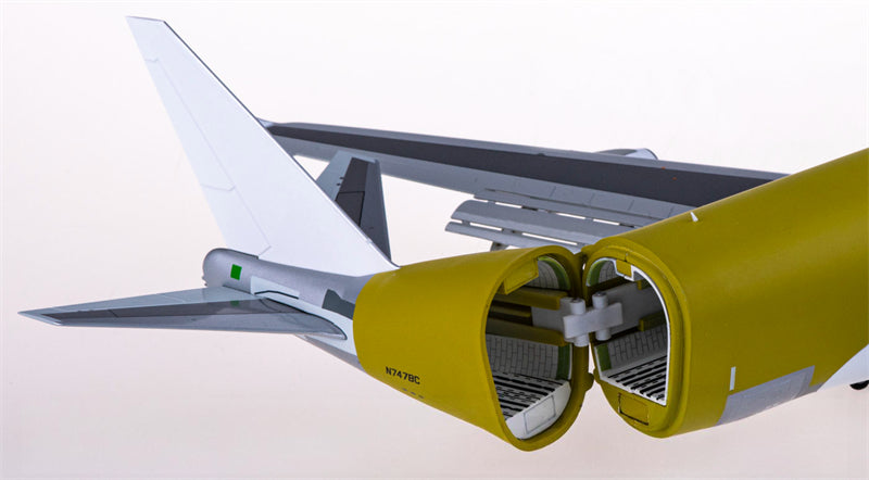 JC Wings Boeing 747-400 LCF N747BC Flaps Down 1:200 Diecast Model view 3
