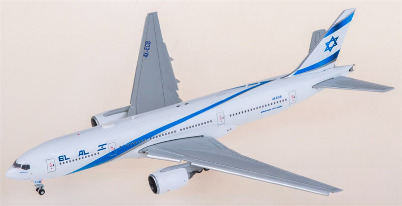 Geminijets 1:400 El Al Boeing 777-200ER 4X-ECB Flaps down Model