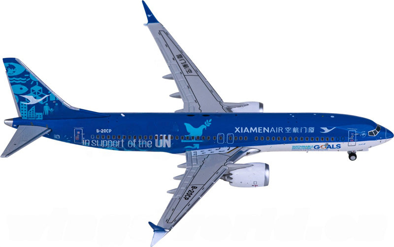 JC Wings XiamenAir Boeing 737 MAX 8 B-20CP 1:400 Diecast Model view 3