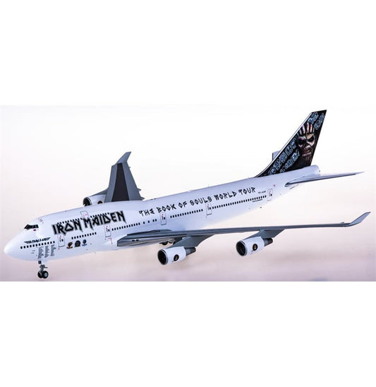 Herpa Iron Maiden Boeing 747-400 TF-AA 1:200 Aircraft Pre-built  Airliner Model Display