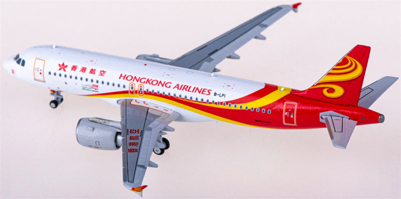 JC Wings Hong Kong Airlines Airbus A320 B-LPI 1:400 Diecast Model view 2