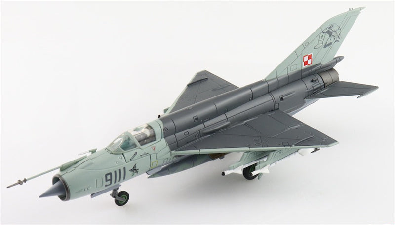 HOBBY MASTER MIG21MF Polish Air Force 9111 3 ELT Poznan-Kresiny Poland 2002 1:72 Aircraft Pre-built Model