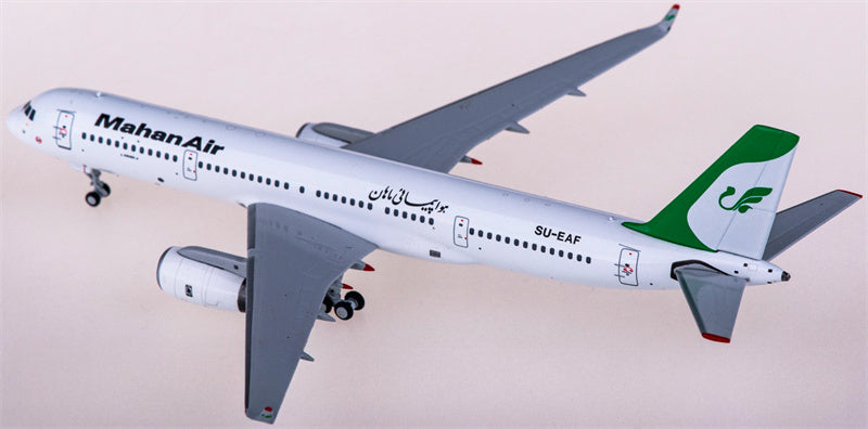 NG Models Mahan Air Tupolev TU-204-120 SU-EAF 1:400 Diecast Model view 1