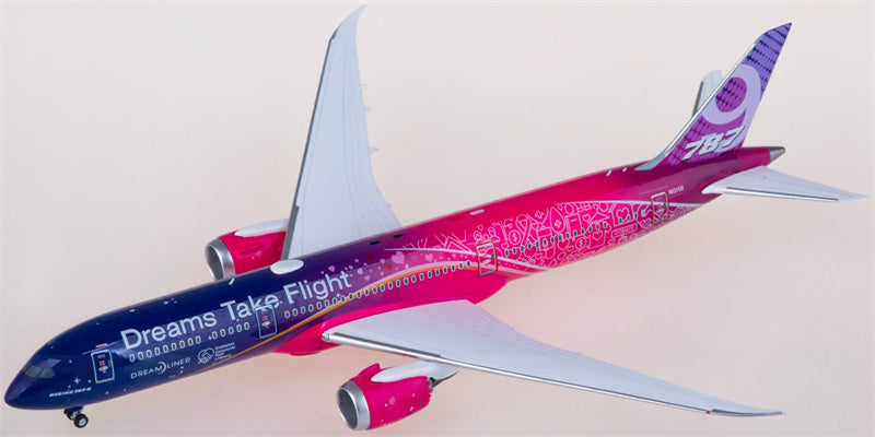 NGモデル ボーイング787-9 N1015B ドリームズ・テイク・フライト 1:400スケール 飛行機 組み立て済み旅客機モデル ディスプレイ