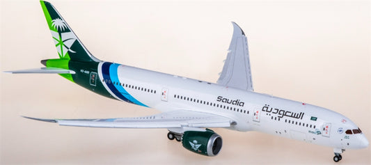 JC Wings Saudi Arabian Airlines Boeing 787-9 Dreamliner HZ-ARB flaps down 1:200 Diecast Model view 1