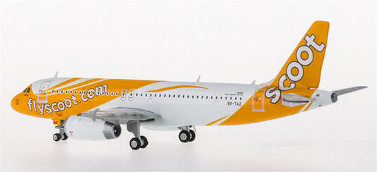 JC Wings Scoot Airbus A320 9V-TAZ 1:400 Diecast Model view 1
