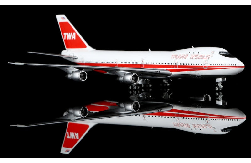 HX Models 1:400 TWA B747-100 N53111 Standard Edition DIECAST Model