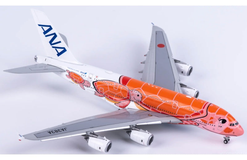 HX Models 1:400 ANA A380 JA383A Flaps down DIECAST Model