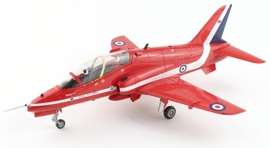HOBBY MASTER RAF Hawk T.1A Red Arrows 1:48 Model 1989  Silver Jubilee Celebration XX264