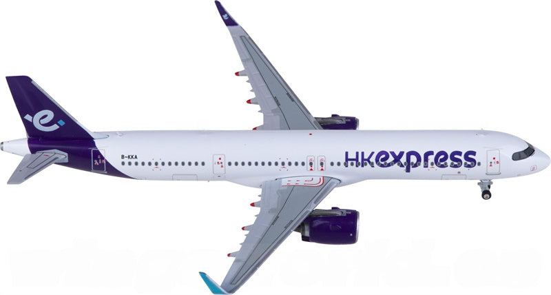 JC Wings HK Express for Airbus A321neo B-KKA 1:400 Airplane Pre-built  Airliner Model Display