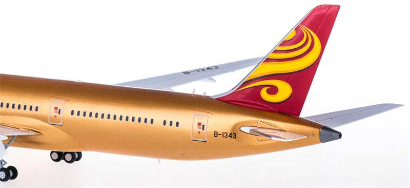 JC Wings Hainan Airlines Boeing 787-9 B-1343 Gold Color 1:200 Diecast Model view 3